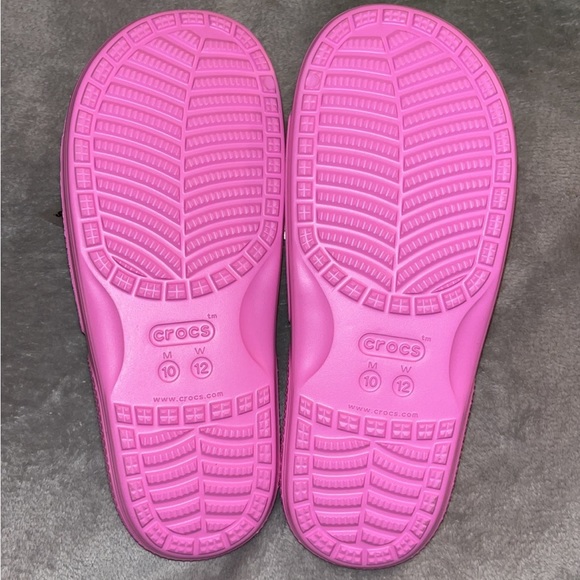 CROCS classic crocs slide Taffy Pink sz W 12 - Picture 3 of 3